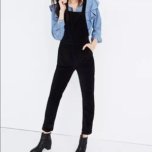 Madewell Velvet Overalls